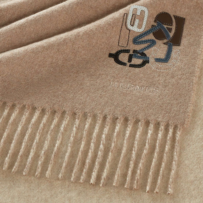 Recto-Verso PM H Puzzle scarf - Beige | Hermès Mainland China